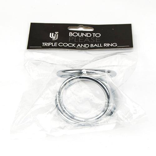 Τριπλό δαχτυλίδι πέους και μπάλας Bound to Please