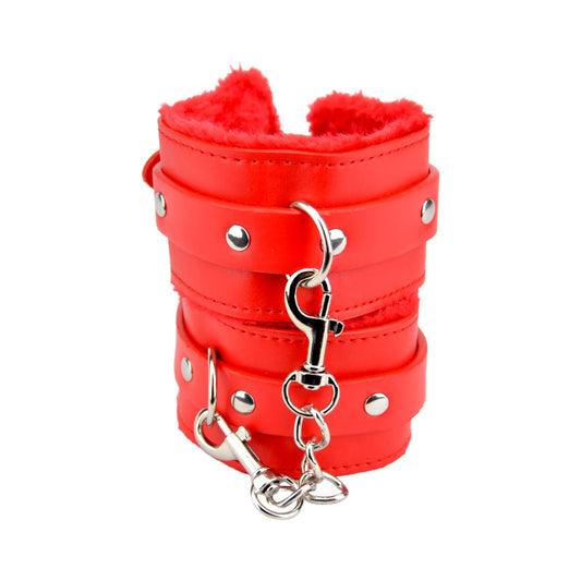 Bound to Please Furry Plush Wrist Cuffs