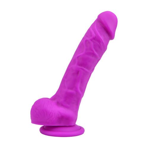 Loving Joy Realistic Silicone Dildo with Suction Cup and Balls