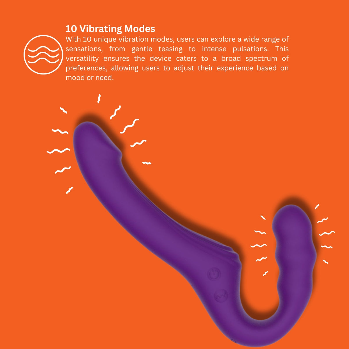 Mina Echo strapless strap-on, τηλεχειριζόμενο, με ώθηση και δόνηση