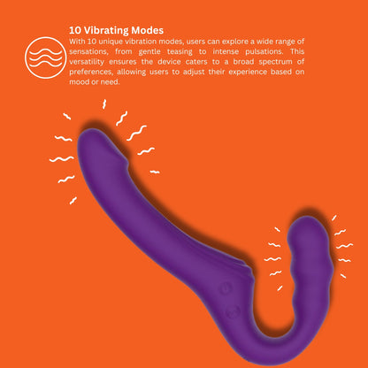 Mina Echo strapless strap-on, τηλεχειριζόμενο, με ώθηση και δόνηση