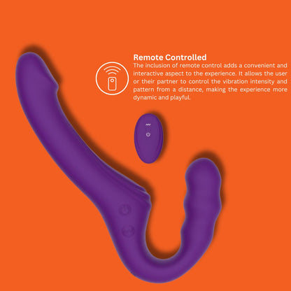 Mina Echo strapless strap-on, τηλεχειριζόμενο, με ώθηση και δόνηση