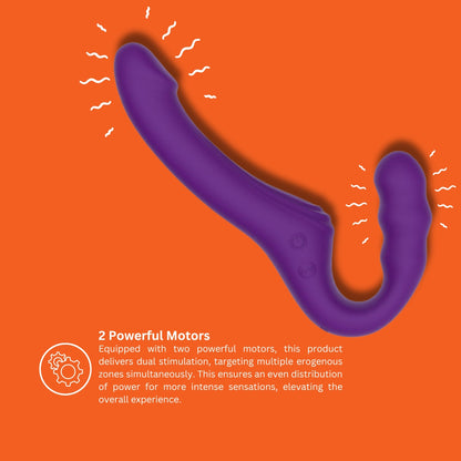 Mina Echo strapless strap-on, τηλεχειριζόμενο, με ώθηση και δόνηση